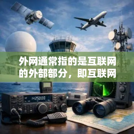 外网通常指的是互联网的外部部分,即互联网的主网络部分,主要负责将IP地址分配给用户,允许他们访问互联网。外网是连接用户与互联网的主要渠道,也被称为外网