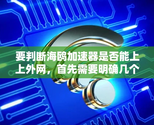要判断海鸥加速器是否能上上外网，首先需要明确几个关键点