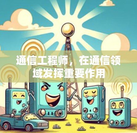 通信工程师,在通信领域发挥重要作用