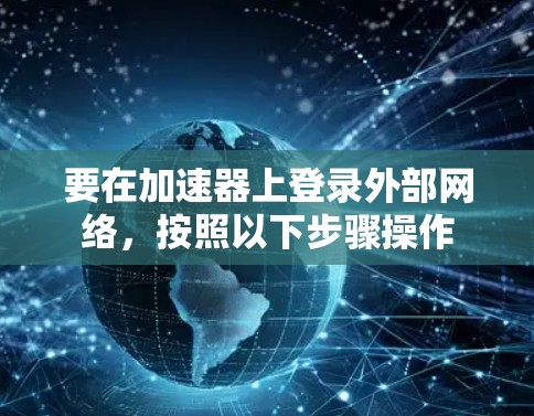 要在加速器上登录外部网络,按照以下步骤操作 要在加速器上登录外部网络,按照以下步骤操作