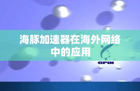 海豚加速器在海外网络中的应用