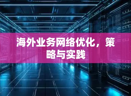 海外业务网络优化,策略与实践 海外业务网络优化,策略与实践