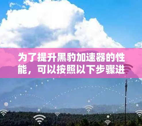 为了提升黑豹加速器的性能,可以按照以下步骤进行优化 为了提升黑豹加速器的性能,可以按照以下步骤进行优化