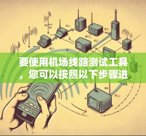 要使用机场线路测试工具,您可以按照以下步骤进行 要使用机场线路测试工具,您可以按照以下步骤进行