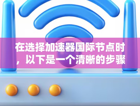 在选择加速器国际节点时,以下是一个清晰的步骤指南,帮助用户高效地进行选择和优化